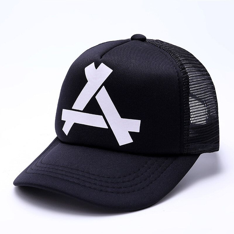 New Fashion Letter A Baseballkeps Unisex Nätyta Andas Hiphop-hattar Sommarsolkräm Solhatt