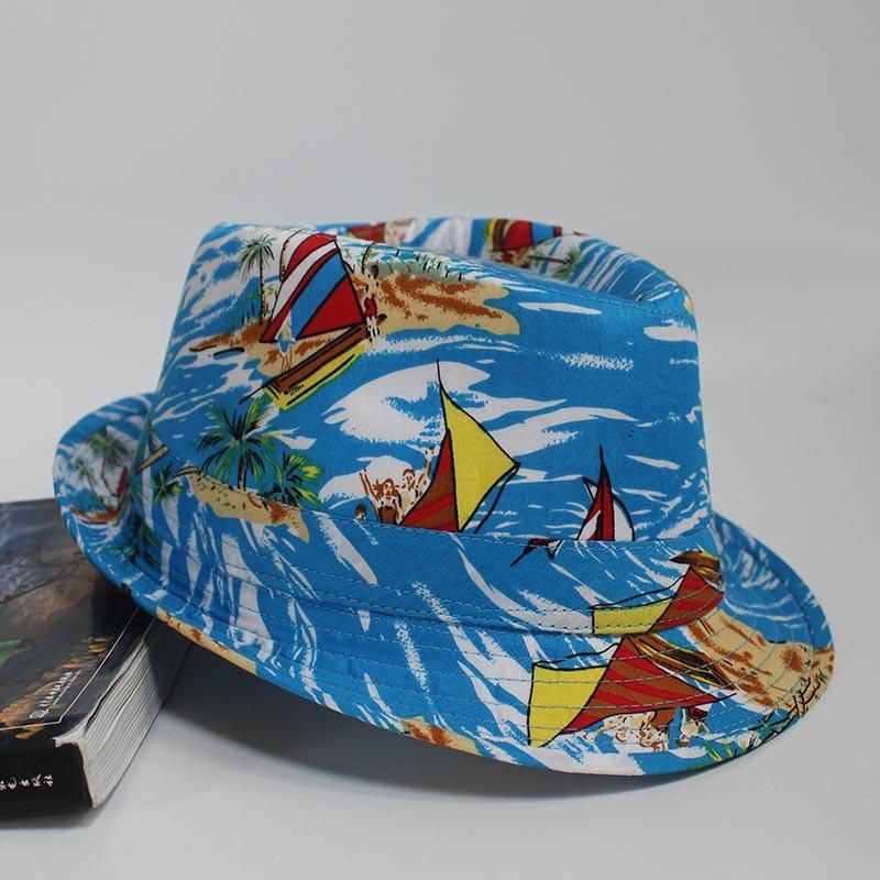 Strandmönster Tyg Seaside Vacation Bucket Hat