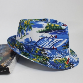 Strandmönster Tyg Seaside Vacation Bucket Hat