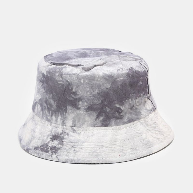 Tie-dye Bläck Målningsmönster Fisherman Hat Dubbelsidig Bassänghatt Solhatt Bucket Hat