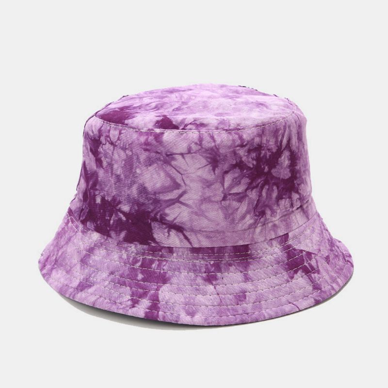 Tie-dye Bläck Målningsmönster Fisherman Hat Dubbelsidig Bassänghatt Solhatt Bucket Hat