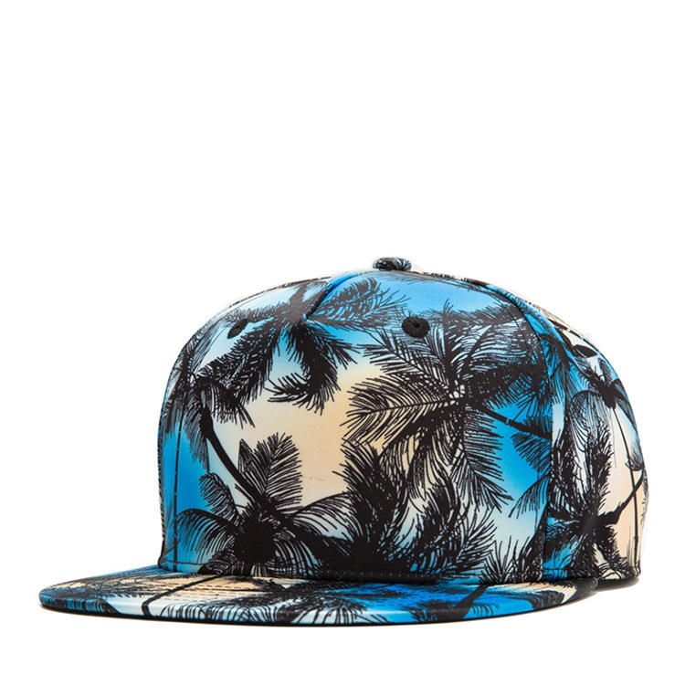 Tropical Wind Coconut Flat Hat Leaf Hip Hop Hat Baseball Keps