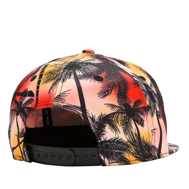 Tropical Wind Coconut Flat Hat Leaf Hip Hop Hat Baseball Keps