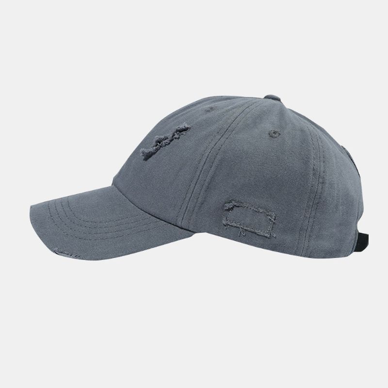 Unisex Baseballhattar Med Brutet Hål Retro Enkel Utomhussolskydd Justerbar Ivy Keps