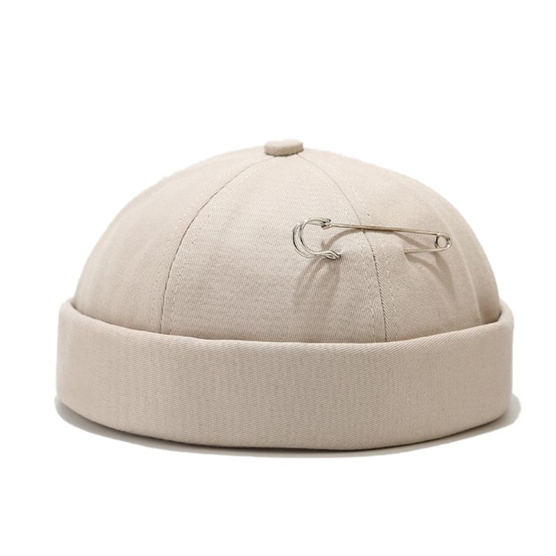 Unisex Bomullsgemsdekor Casual All-match Justerbar Brättelös Mössa Hyresvärdsmössor Skull Caps