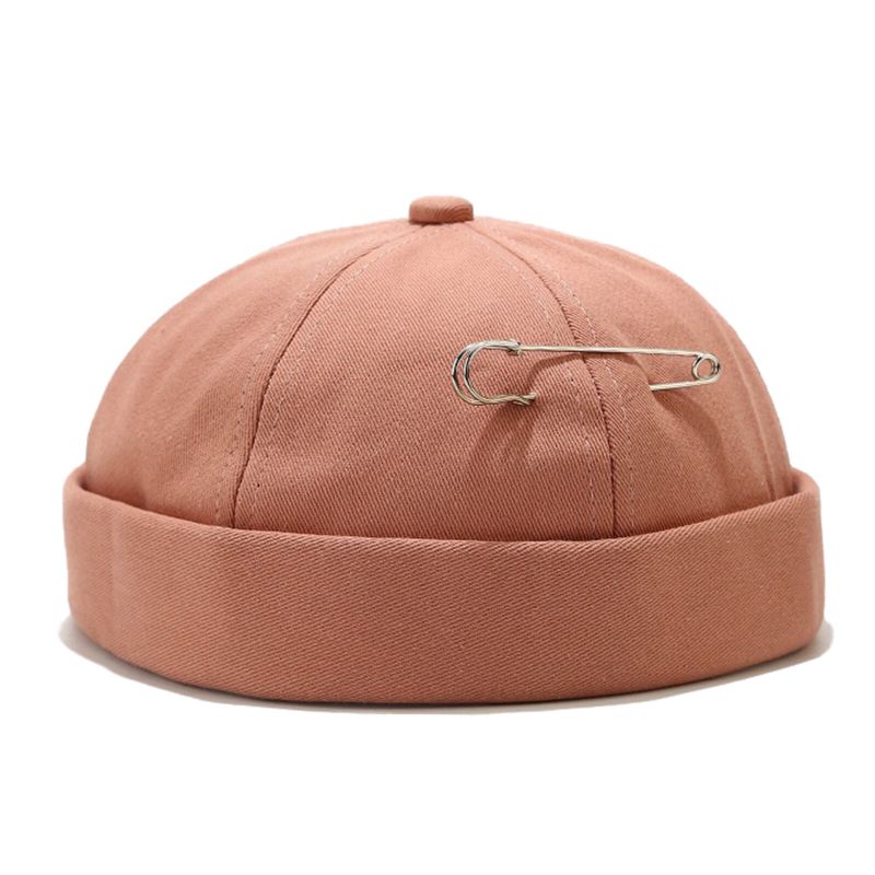 Unisex Bomullsgemsdekor Casual All-match Justerbar Brättelös Mössa Hyresvärdsmössor Skull Caps