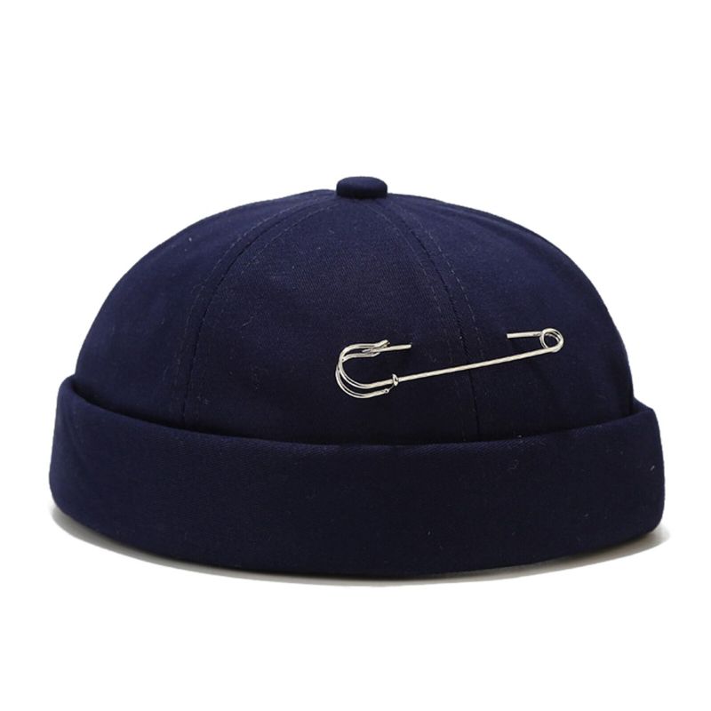 Unisex Bomullsgemsdekor Casual All-match Justerbar Brättelös Mössa Hyresvärdsmössor Skull Caps