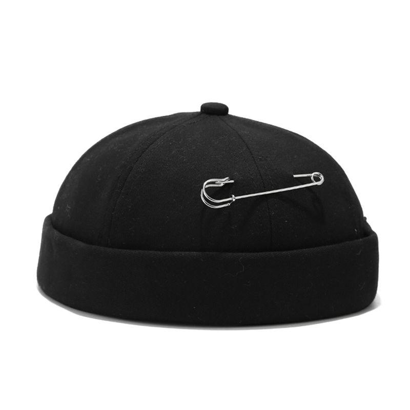 Unisex Bomullsgemsdekor Casual All-match Justerbar Brättelös Mössa Hyresvärdsmössor Skull Caps