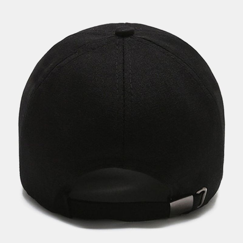 Unisex Canvas Enfärgad Bokstavsmönster Baseballkeps Vår Sommar Casual Vild Utomhusfiske Solskyddshatt