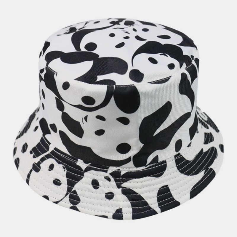 Unisex Dubbelsidiga Djur Pandamönster Casual Söt Bucket Hat