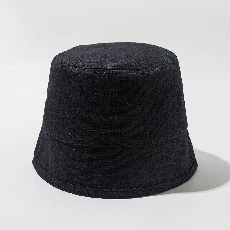 Unisex Enfärgad Bomullsmössa Bucket Hats