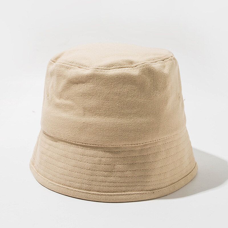 Unisex Enfärgad Bomullsmössa Bucket Hats