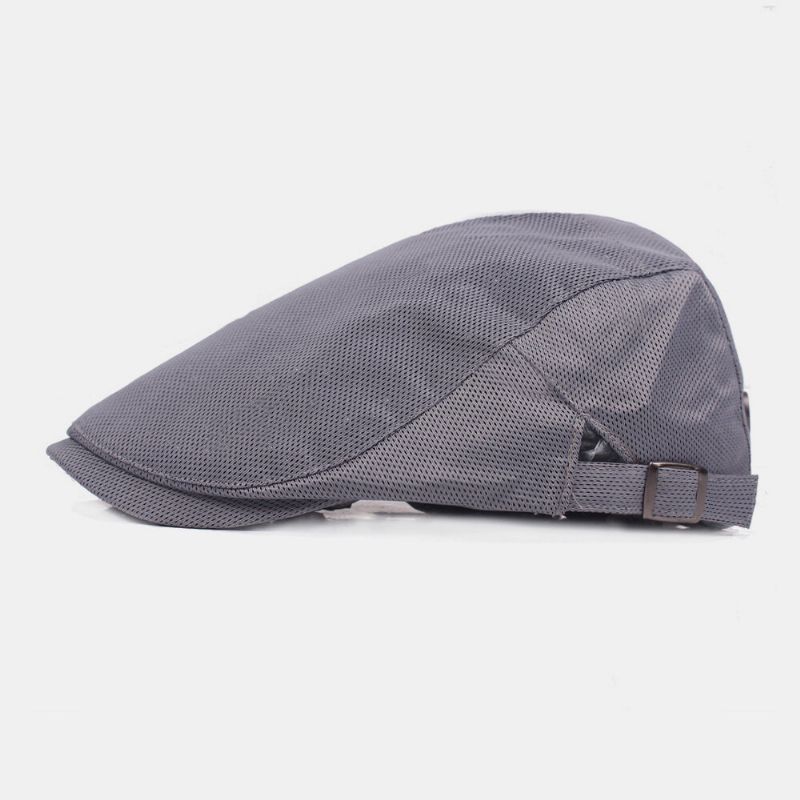 Unisex Enfärgad Mesh Som Andas Utomhus Casual Justerbar Baskerkeps Platt Hatt Klätterkepsar