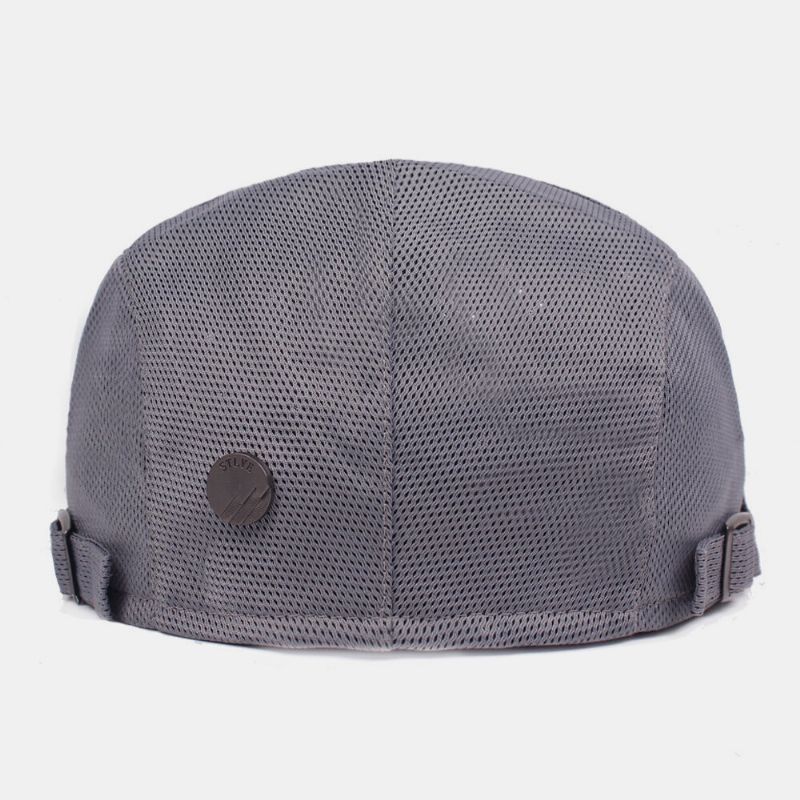 Unisex Enfärgad Mesh Som Andas Utomhus Casual Justerbar Baskerkeps Platt Hatt Klätterkepsar