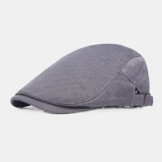 Unisex Enfärgad Mesh Som Andas Utomhus Casual Justerbar Baskerkeps Platt Hatt Klätterkepsar