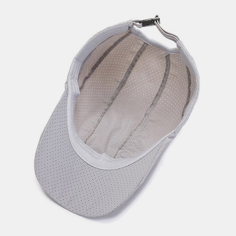 Unisex Enfärgad Utomhus Andas Solskydd Fram Hatt Basker Hatt Flat Hat