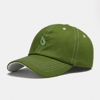 Unisex Frukt Avocado Baseballkeps Med Grönt Mönster