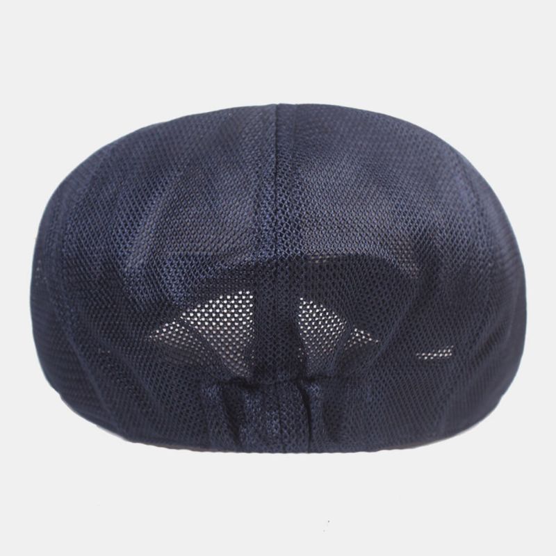 Unisex Full Mesh Andas Casual Basker Keps Åttakantig Hat Målare Keps Framåt