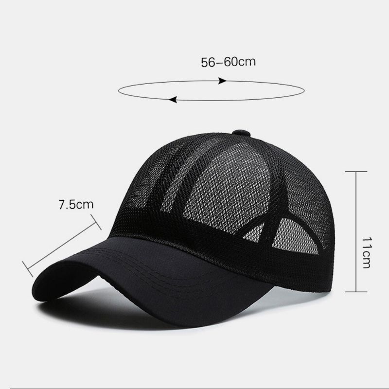 Unisex Full Mesh Andas Utomhus Casual Solskydd Baseballhattar