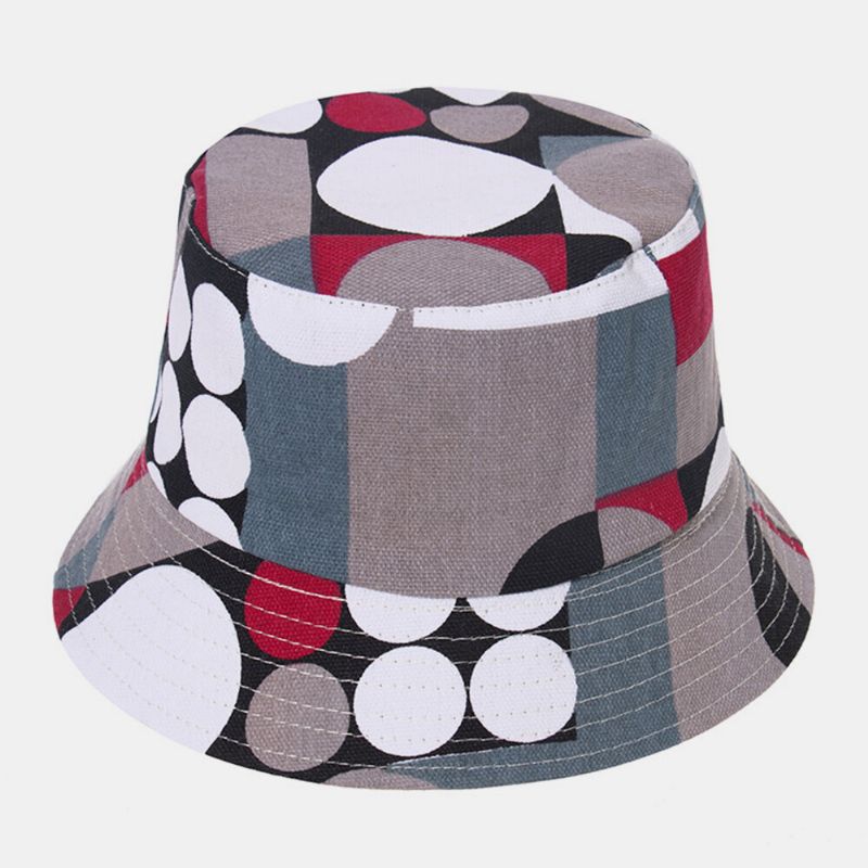 Unisex Geometriskt Mönster Cykel Brevtryck Utomhus Casual Solskydd Hatt Bucket Hat