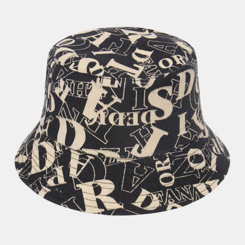 Unisex Geometriskt Mönster Cykel Brevtryck Utomhus Casual Solskydd Hatt Bucket Hat