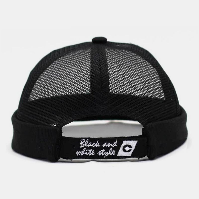 Unisex Hollow Out Full-mesh Andas Mode Utomhus Brättelös Mössa Hyresvärd Keps Skull Cap