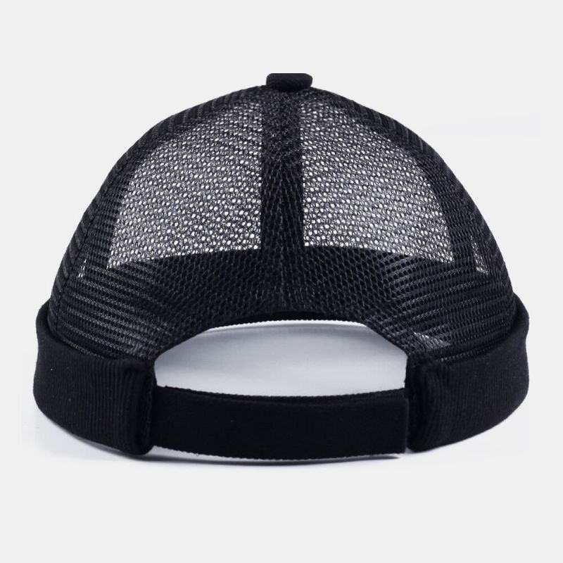 Unisex Hollow Out Full-mesh Andas Mode Utomhus Brättelös Mössa Hyresvärd Keps Skull Cap