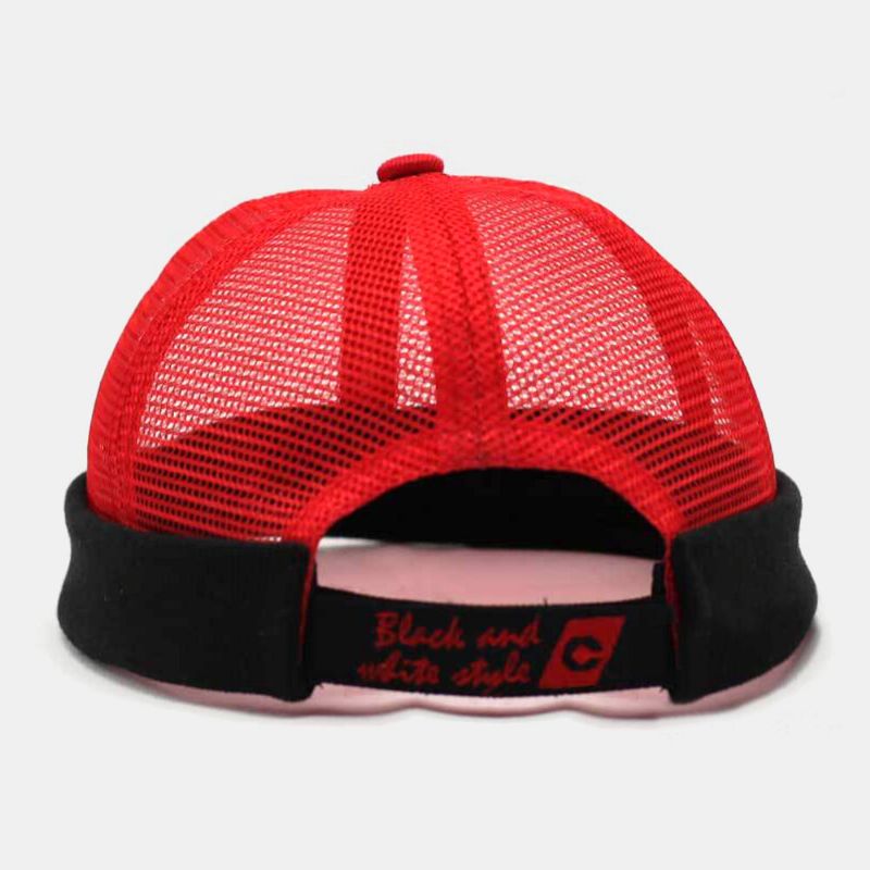 Unisex Hollow Out Full-mesh Andas Mode Utomhus Brättelös Mössa Hyresvärd Keps Skull Cap