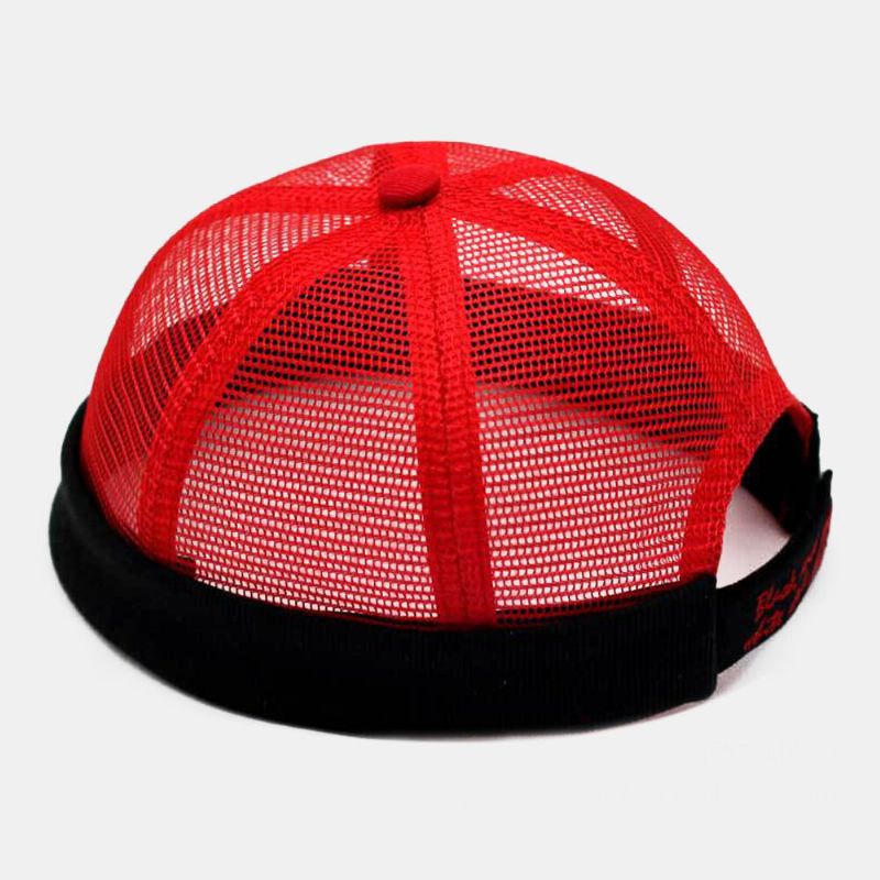 Unisex Hollow Out Full-mesh Andas Mode Utomhus Brättelös Mössa Hyresvärd Keps Skull Cap