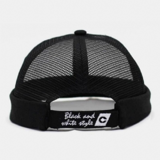 Unisex Hollow Out Full-mesh Andas Mode Utomhus Brättelös Mössa Hyresvärd Keps Skull Cap