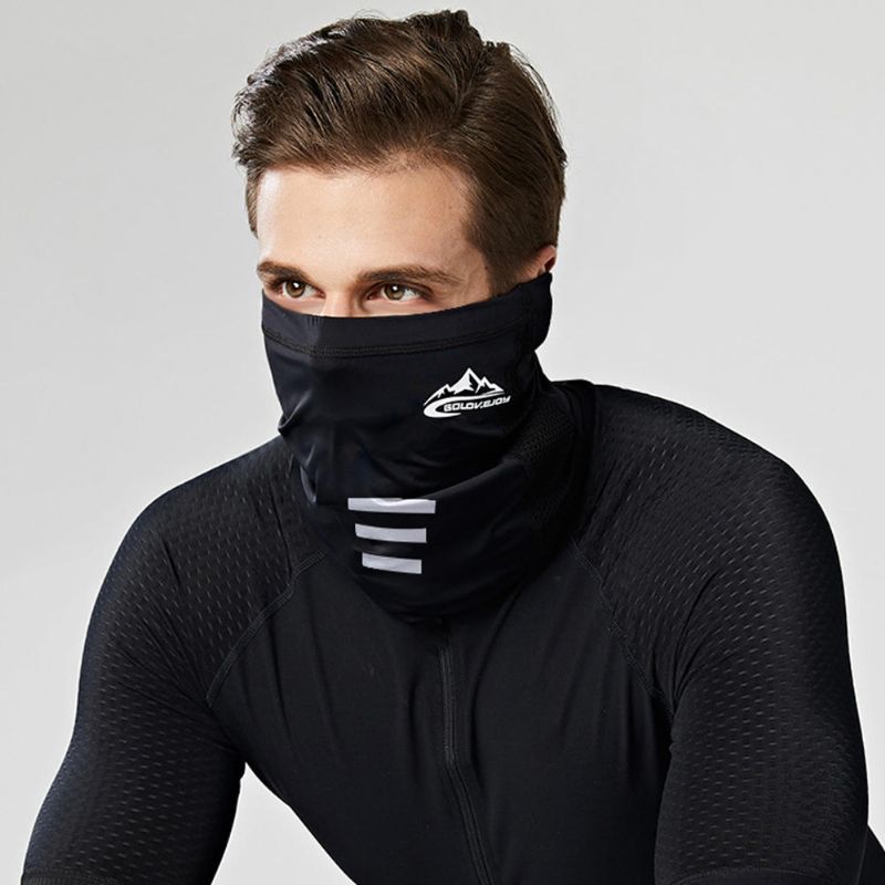 Unisex Ice Silk Sunscreen Ridning Bandana Balaclava Neck Damask Neck Tube Uv-resistent Snabbtorkande Lättviktsmaterial Cykling För Vuxna