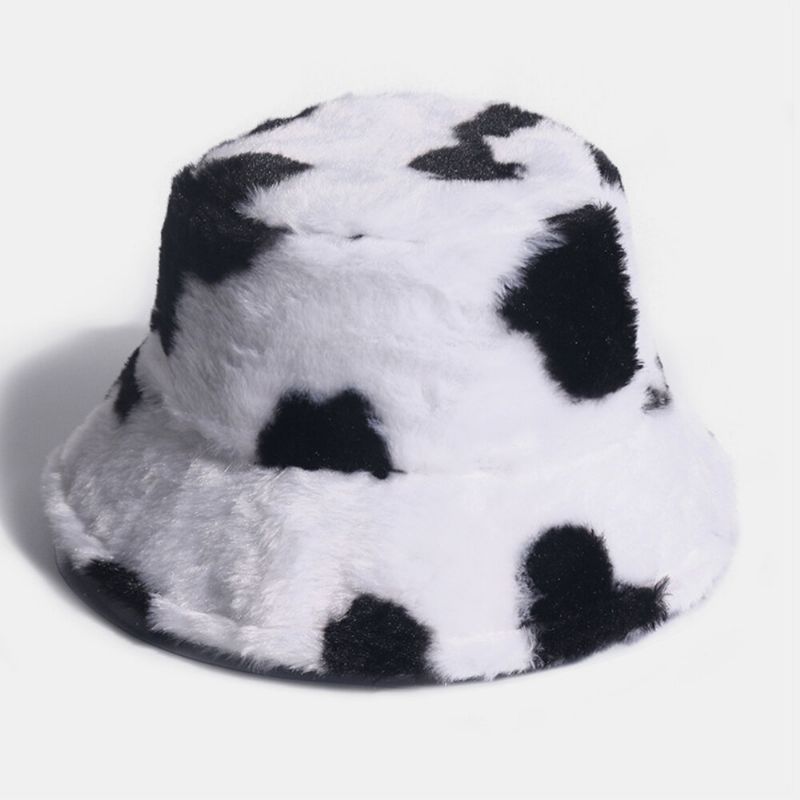 Unisex Kaninhår Varmt Plysch Komönster Utomhus Casual All-match Bucket Hat