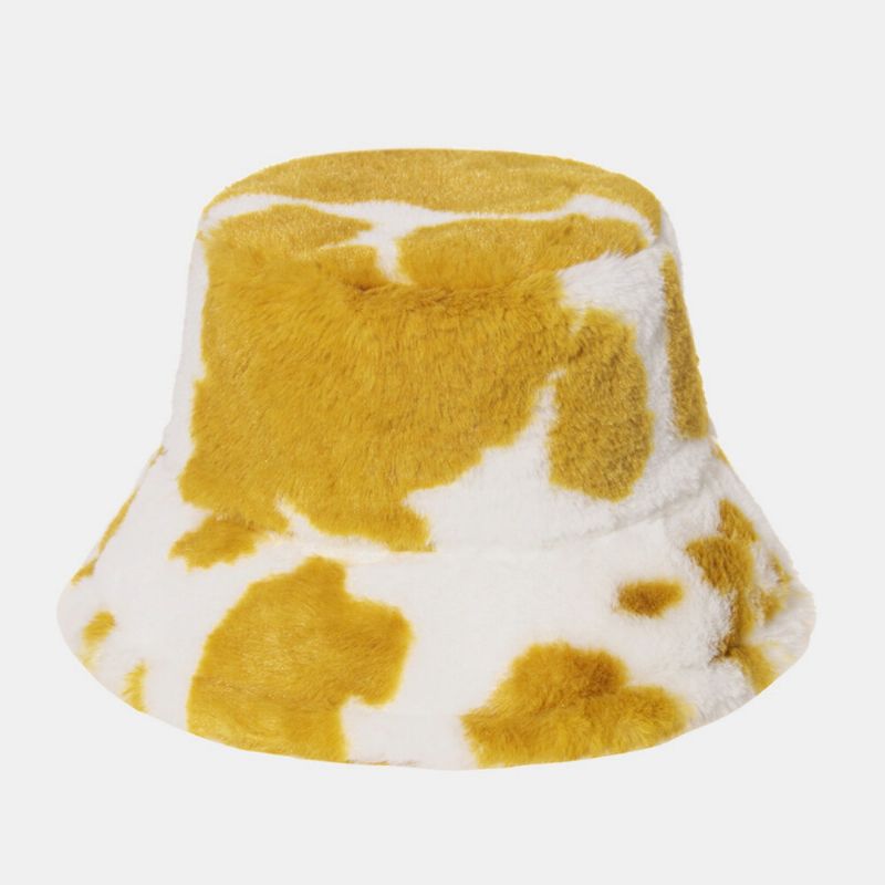 Unisex Kaninhår Varmt Plysch Komönster Utomhus Casual All-match Bucket Hat