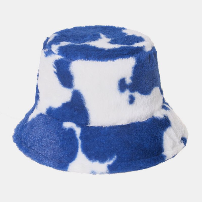 Unisex Kaninhår Varmt Plysch Komönster Utomhus Casual All-match Bucket Hat