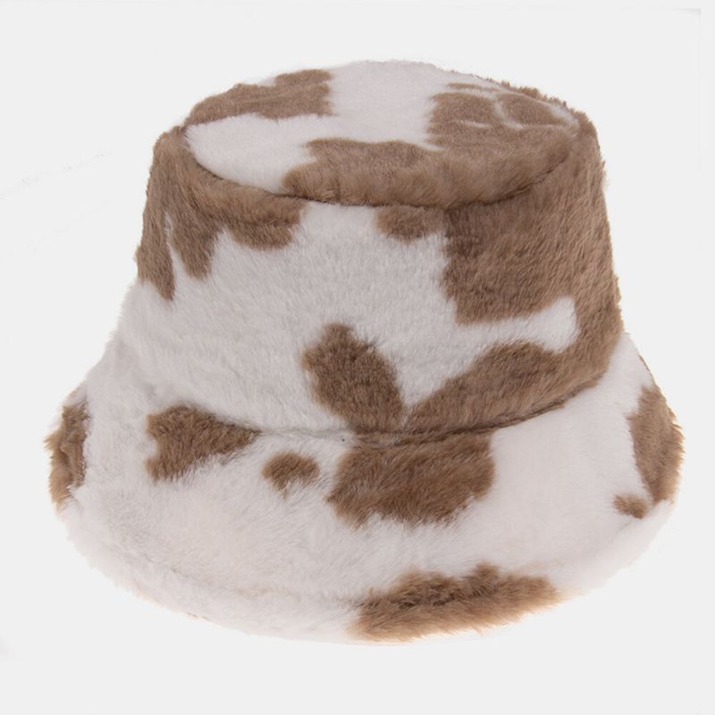 Unisex Kaninhår Varmt Plysch Komönster Utomhus Casual All-match Bucket Hat