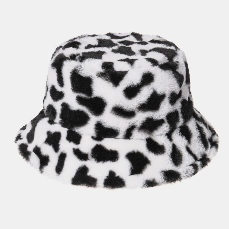 Unisex Kaninhår Varmt Plysch Komönster Utomhus Casual All-match Bucket Hat