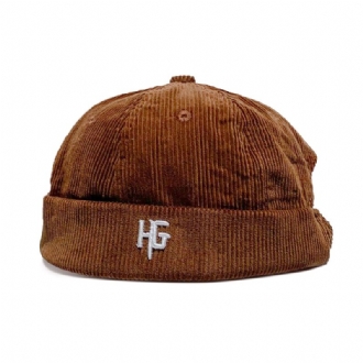 Unisex Manchester Broderad H G Patten Casual Brättelös Mössa Hyresvärd Hatt Skalkeps