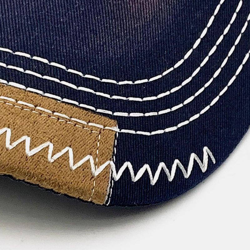 Unisex Patch Baseballkeps Tvättad Bomull Brevbroderipassad Mössa Justerbar Hatt