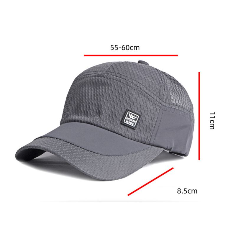 Unisex Polyester Fritidsfiske Utomhusfiske Andas Justerbar Snabbtorkande Solskydd Baseballhattar