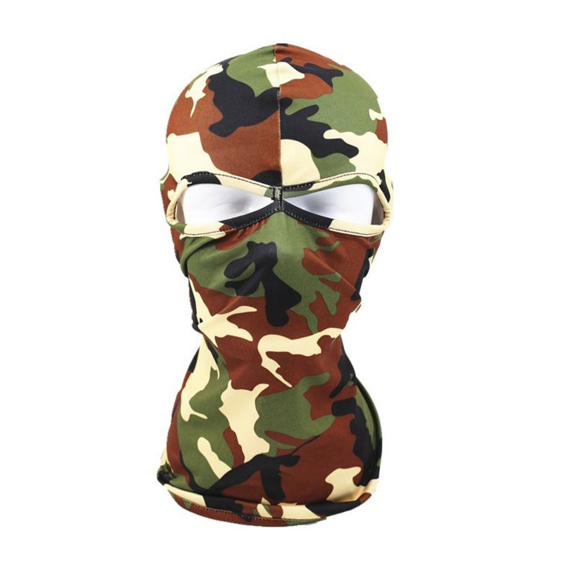 Unisex Polyester Kamouflage Casual Outdoor Ridning Vindtät Solskydd Halsskydd Ansiktsmask Mössmössor