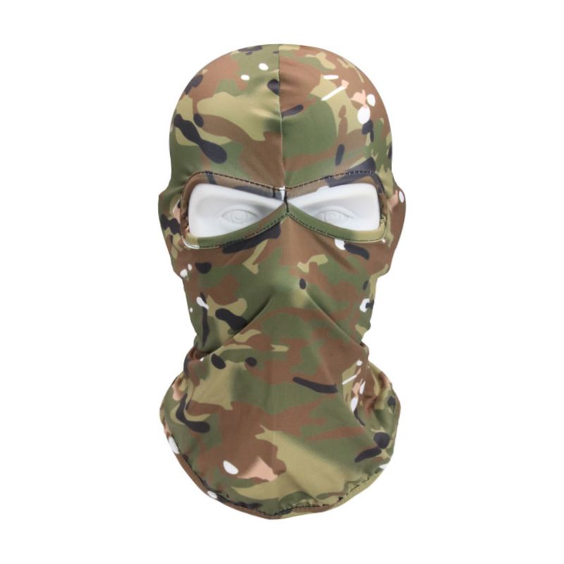 Unisex Polyester Kamouflage Casual Outdoor Ridning Vindtät Solskydd Halsskydd Ansiktsmask Mössmössor