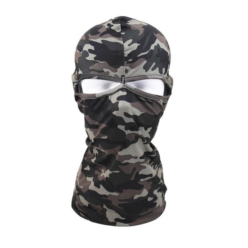 Unisex Polyester Kamouflage Casual Outdoor Ridning Vindtät Solskydd Halsskydd Ansiktsmask Mössmössor