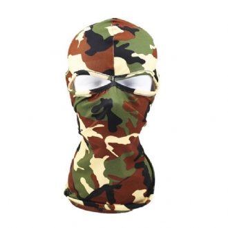 Unisex Polyester Kamouflage Casual Outdoor Ridning Vindtät Solskydd Halsskydd Ansiktsmask Mössmössor