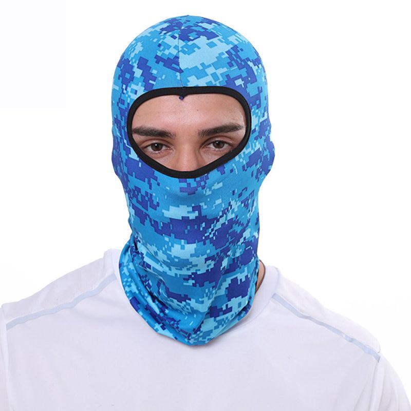 Unisex Polyester Kamouflage Casual Utomhusridning Andas Vindtät Solskydd Nackskydd Ansiktsmask Mössmössor