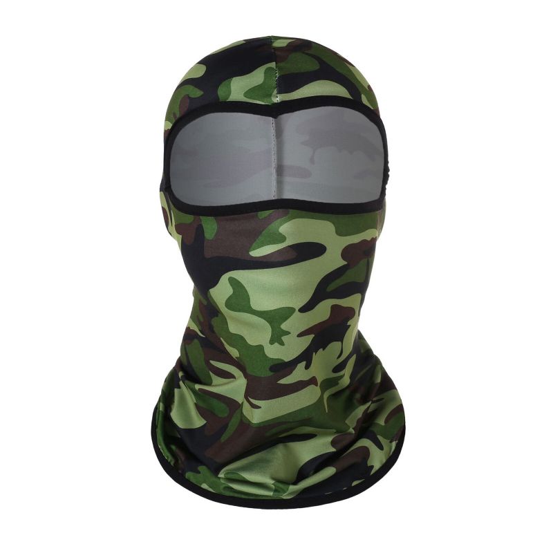 Unisex Polyester Kamouflage Casual Utomhusridning Andas Vindtät Solskydd Nackskydd Ansiktsmask Mössmössor