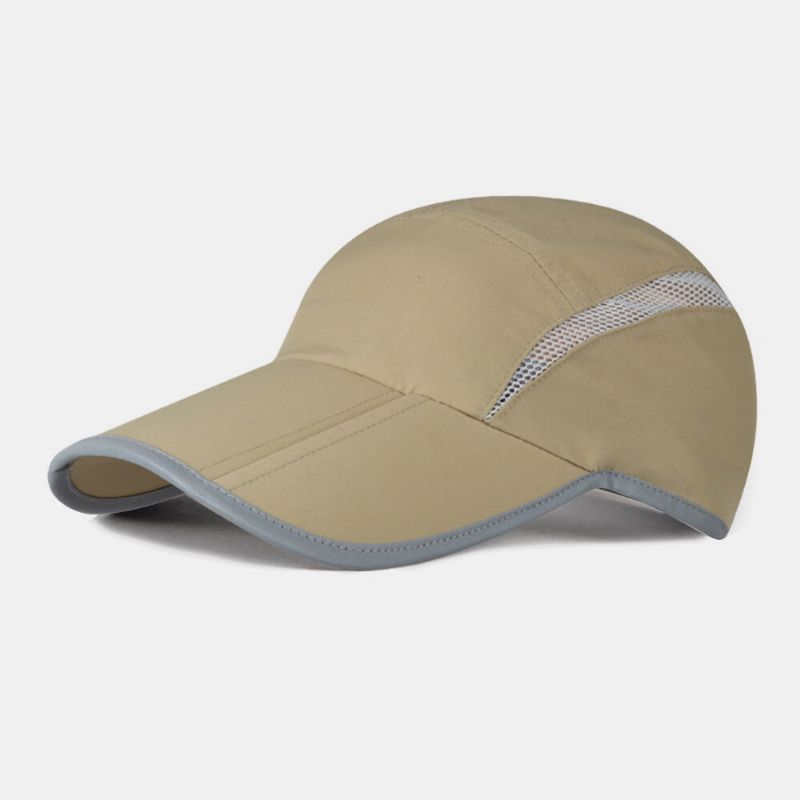 Unisex Sommarsolskydd Uv-skydd Snabbtorkande Hopfällbar Utomhussport Baseballhatt