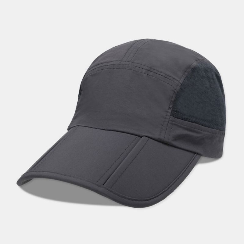 Unisex Sommarsolskydd Uv-skydd Svettabsorberande Snabbtorkande Vikbar Baseballhatt För Utomhussport