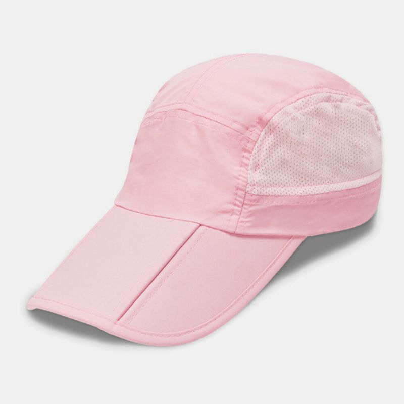 Unisex Sommarsolskydd Uv-skydd Svettabsorberande Snabbtorkande Vikbar Baseballhatt För Utomhussport