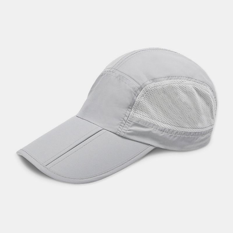 Unisex Sommarsolskydd Uv-skydd Svettabsorberande Snabbtorkande Vikbar Baseballhatt För Utomhussport