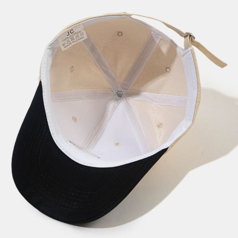 Unisex Sydd Lappbokstavsbroderi Baseballkeps Casual Wild Dome Justerbar Färgmatchande Peaked Cap